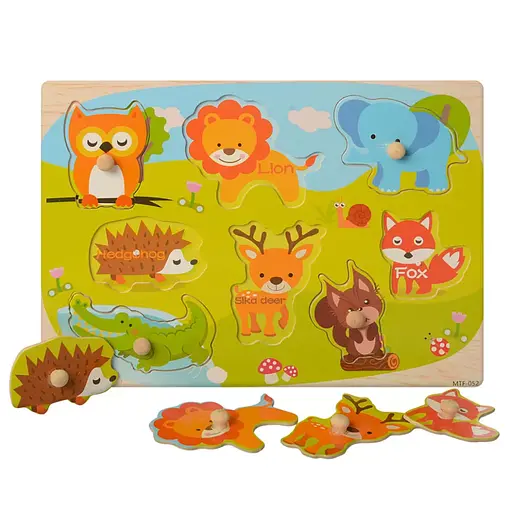 Дерев’яні пазли Рамка-вкладиш, MD1187 (В асортименті)