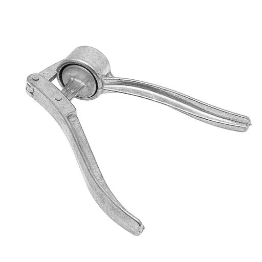 Чесночница круглая усиленная (пресс для чеснока) чеснокодавка (в коробке), RS Серебристый 83427 - фото 5