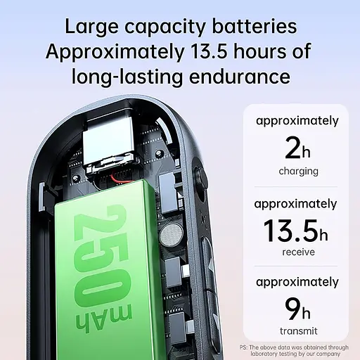 C83Pro Bluetooth Приймач-передавач 3,5 мм 2-в-1 5.4 Bluetooth-адаптер для літака для автомобіля, ПК, телевізора - фото 6