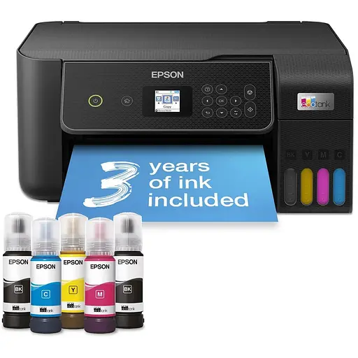 БФП струменевий кольоровий A4 Epson L3280, чорний, WiFi, 5760х1440 dpi, до 33/15 стор/хв, РК екран 3.7 см, USB, вбудоване СБПЧ, - фото 1