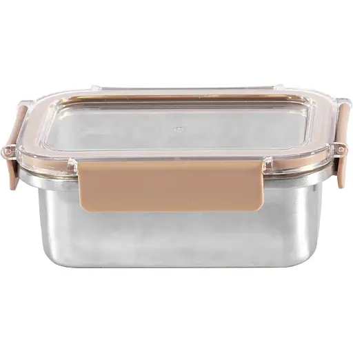 Контейнер Ringel Meyer прямоугольный, нержавеющая сталь, с пластиковой крышкой 500 мл (RG-9102/500)