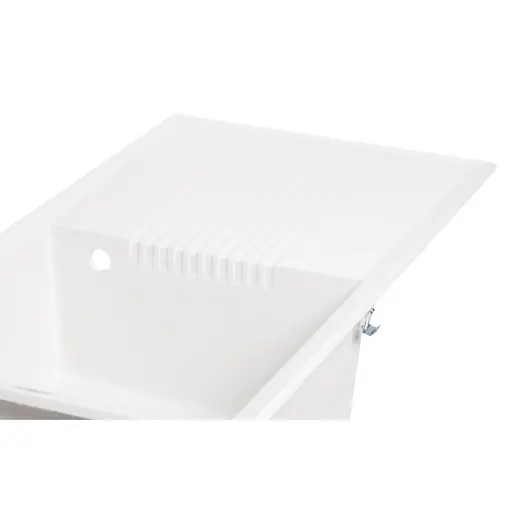 Кухонна мийка Lidz 860x500/240 WHI-01 (LIDZWHI01860500240) - фото 5