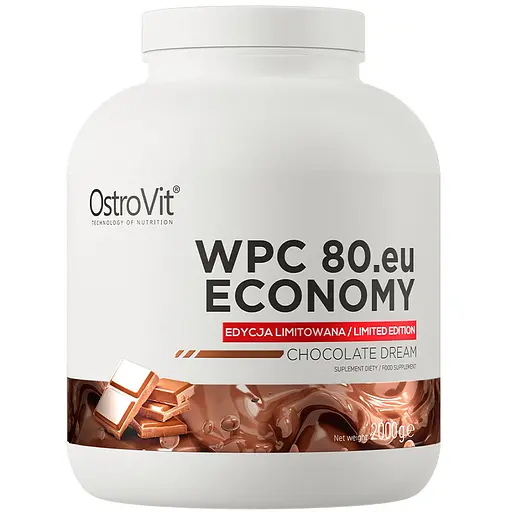 Протеїн Economy WPC80.eu, 2 кг Шоколад OstroVit fit0024309 - фото 1