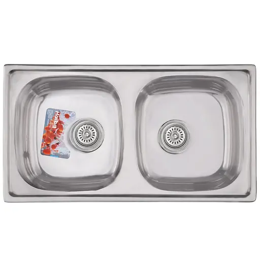 Кухонная мойка Haiba 78x43 Double polish HB0568, Polish - фото 1