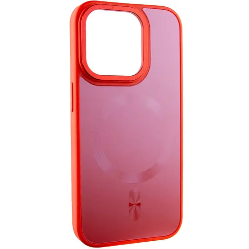 Чохол Epik TPU+Glass Sapphire Midnight Open Camera with MagSafe для Apple iPhone 15 Pro Max 6.7 Червоний/Red - фото 2