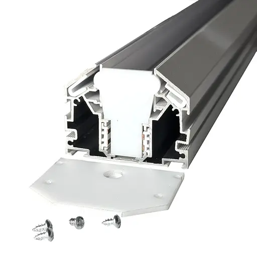 Магнитный трековый шинопровод OLEDIM OL35 48V для натяжного потолка белый (гарпун) 1м - фото 2