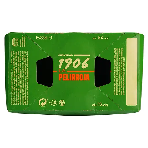 Упаковка пива Estrella Galicia 1906 Galicia Irish темное 5% 1.98 л (0.33 л x 6 шт.) - фото 6