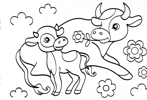 Водна розмальовка. Свійські тварини - фото 5