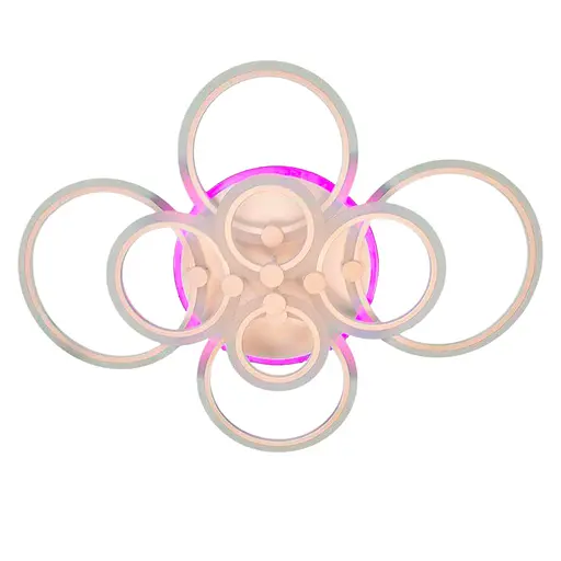 Люстра світлодіодна 517 Light 3color з пультом 224Вт Білий (01010) - фото 1