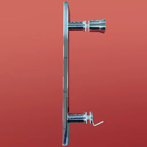 Дверь в нишу Koer SR SD01-120x200-TR-02 прозрачное стекло Easy Clean 8 мм, никель KR5379, универсальная, прозрачная, нержавеющая сталь - фото 5