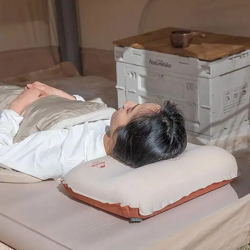 Самонадувная бесшумная подушка Naturehike NH21ZT001 (Персиковый) - фото 5