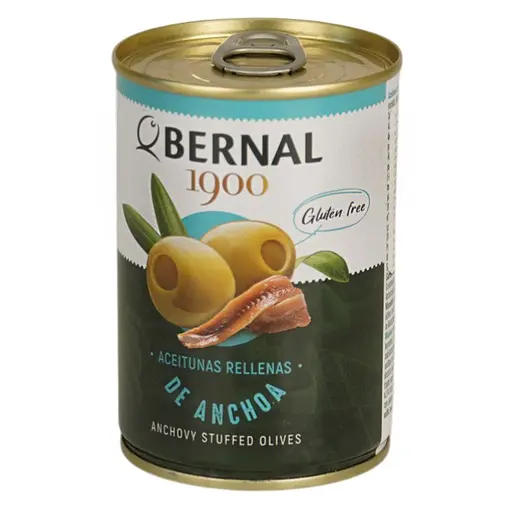 Оливки Bernal фаршировані анчоусом 292 г - фото 2