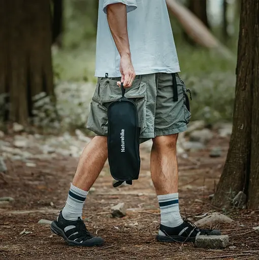 Кресло складное Naturehike Clamshell 001 Triangle Folding Moon Chair Черный - фото 9