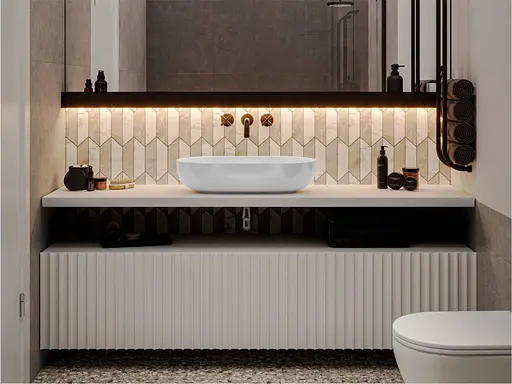 Умивальник Miraggio Mark 625 глянсовий 0002687, Білий - фото 7