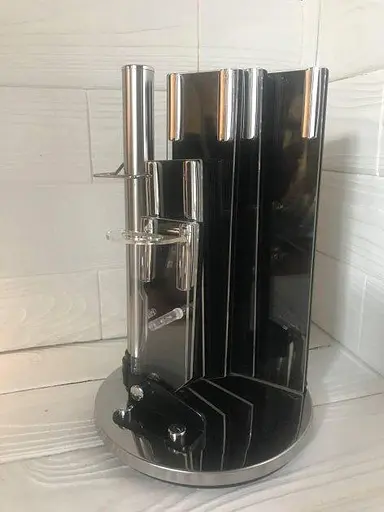 Набор ножей для кухни с подставкой Rainberg RB-8804 кухонные ножи и подставки серый - фото 2