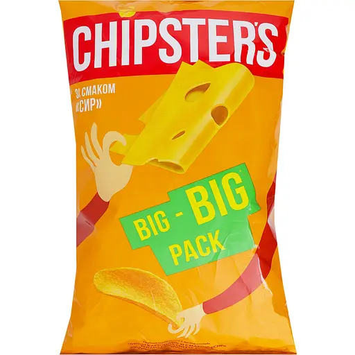 Чипси Chipster's зі смаком сиру 150 г (837491) - фото 1