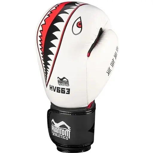 Рукавиці боксерські Phantom Athletic Fight Squad Schwarz White - 12 унцій - фото 2