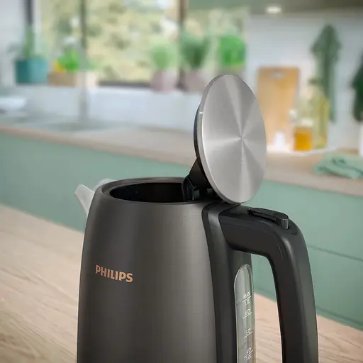 Електрочайник Philips Viva Collection 1.7 л чорно-мідний (HD9352/30) - фото 3