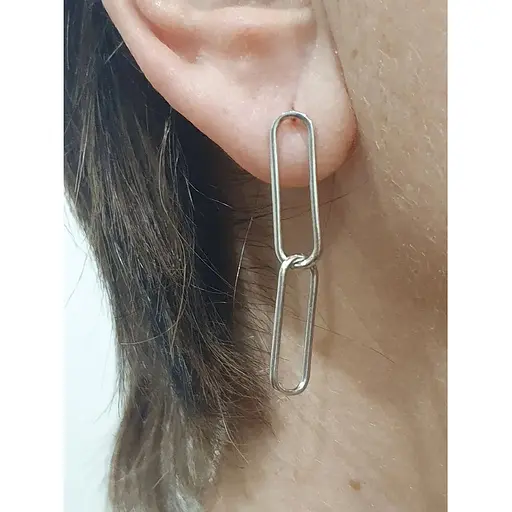 Срібні сережки-пуссети Vegas. 20198Р - фото 2