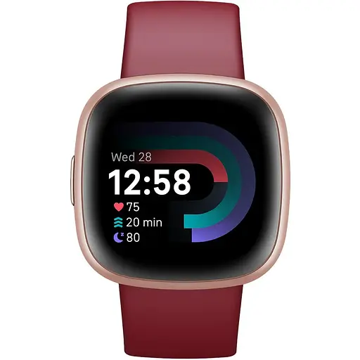 Смарт-годинник Fitbit Versa 4 Beet Juice/Copper Rose (FB523RGRD)