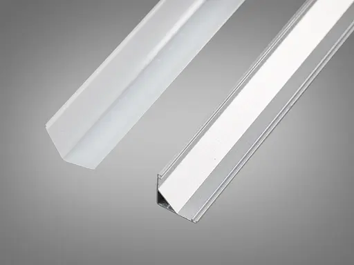 Профіль для LED стрічки, накладний кутовий - фото 1