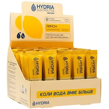 Електроліти Hydria Electrolytes Perform №60 лимон 60x5 г  - фото 1