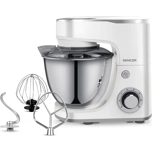 Миксер планетарный Sencor 1300Вт белый - фото 2