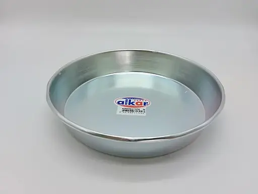 Круглая алюминиевая форма для выпечки противень алюминиевый Ø 25 H 4 см Aikar Турция Серебристый 88069 - фото 2