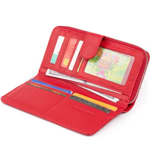 Кожаный женский кошелек ST Leather 19х9.5х2.5 см acs0016017 - фото 3