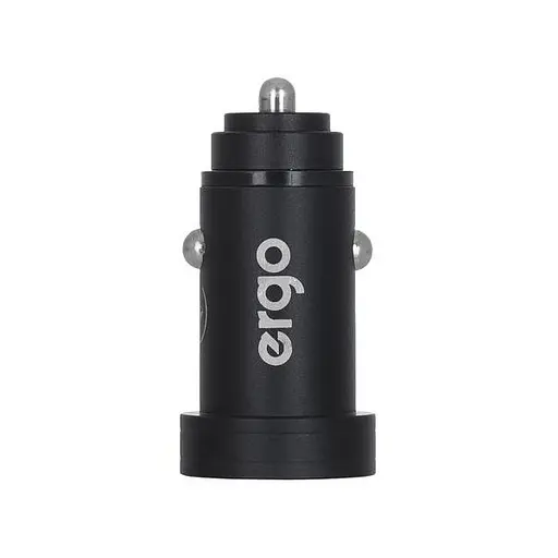 АЗУ ERGO ECC-224 Mini 2.4A 2xUSB Car Charger (black) - фото 4