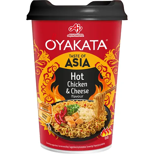 Лапша быстрого приготовления Oyakata Yakisoba Hot Chicken &amp; Cheese 97 г