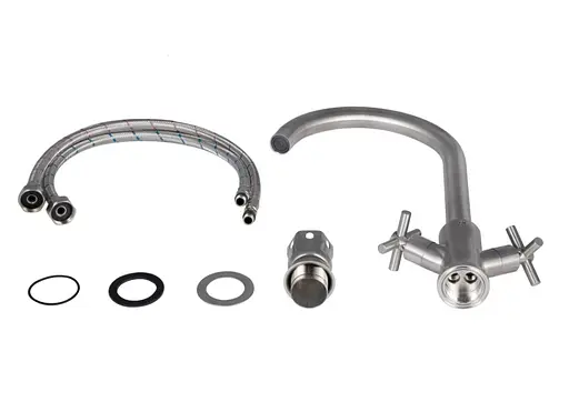 Змішувач для кухні Lidz Wind 013F, Nickel LDWIN013FNKS43390 - фото 3