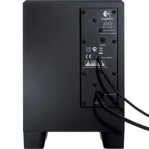 Акустическая система Logitech 2.1 Z313 Black (980-000413) - фото 3