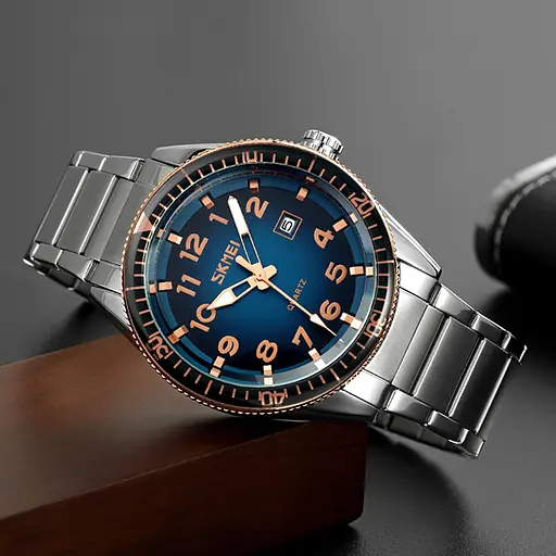 Наручний годинник чоловічий 9232SRGBU Rose Gold-Blue Skmei acs0029854 - фото 4