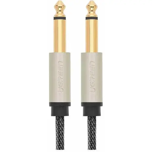 Аудио кабель Ugreen AV128 6.5 мм Male-Male стерео Auxiliary Aux Audio Cable 3 м серый (10639) - фото 1