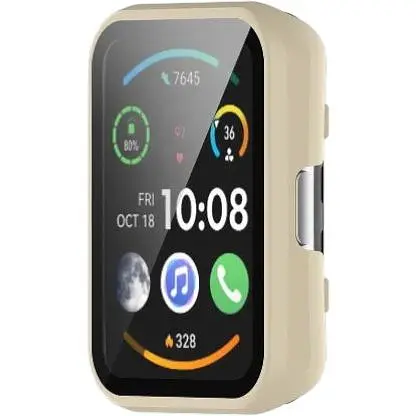 Чехол-накладка DK CDK Пластик Gloss Стекло Full Cover для Oppo Watch Free (016318) (ivory)