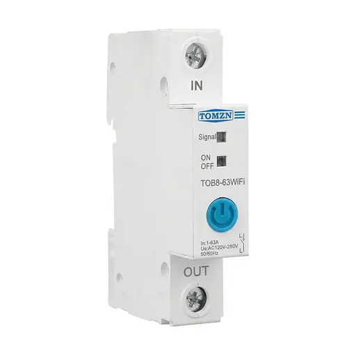 Умный автоматический выключатель с Wi-Fi (eWeLink) TOMZN TOB8-63 63A с мониторингом энергопотребления (51-00135) - фото 3
