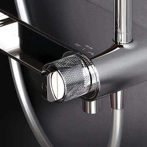 Душова система Am.Pm X-Joy верхній душ 220 мм F0785A700, Хром - фото 5