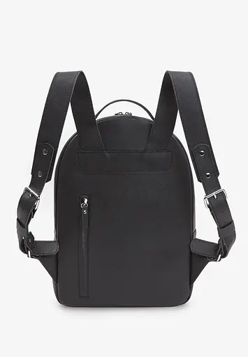 Шкіряний рюкзак Groove M чорний Saffiano - фото 4