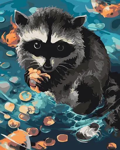 Картина за номерами. Art Craft "Єнот. Ракун" 40 * 50 см 11615-AC