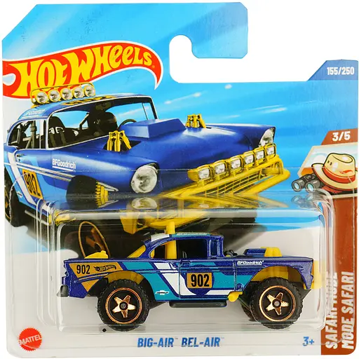 Базова машинка Hot Wheels Safari Mode Big-Air Bel-Air синя (5785) JBB51-N522