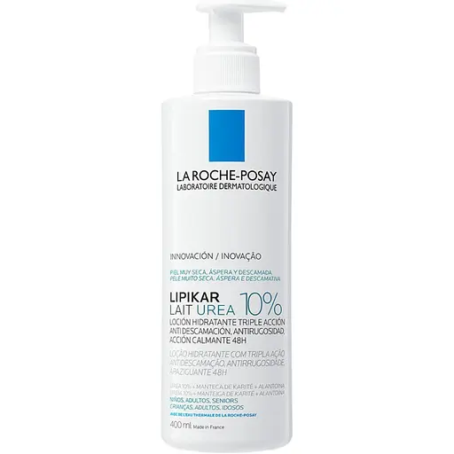 Молочко для тела La Roche Posay Lipikar Lait Urea 10% увлажняющее 400 мл - фото 1