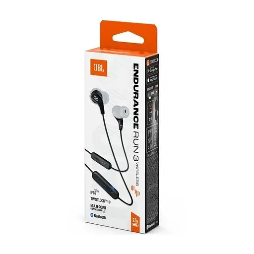 Навушники стереогарнітура спортивні JBL ENDURANCE RUN3 Wireless чорні - фото 10