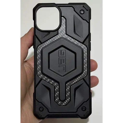Оригинальный противоударный чехол UAG Monarch Pro MagSafe для iPhone 14 Plus/15 Plus Black 114029114040 - фото 7