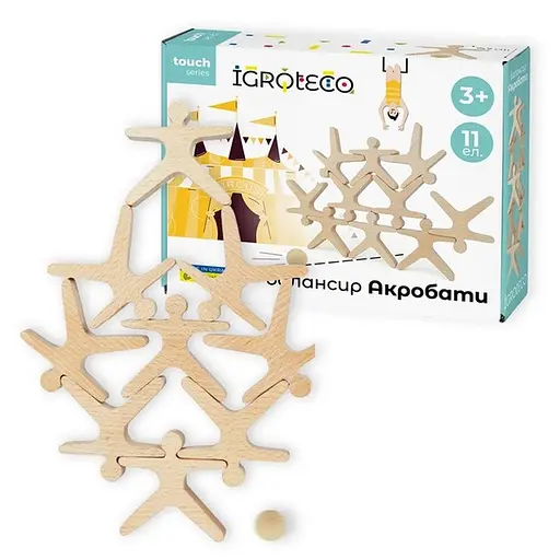 Детская развивающая игра балансир «Акробаты» 900491, 11 элементов