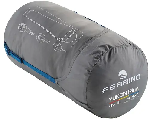 Спальний мішок Ferrino Yukon Plus +4°C Blue Right (86357NBBD) - фото 2