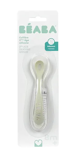 Ложка Beaba силиконовая 8+ пастельно-зеленая (913627) - фото 3