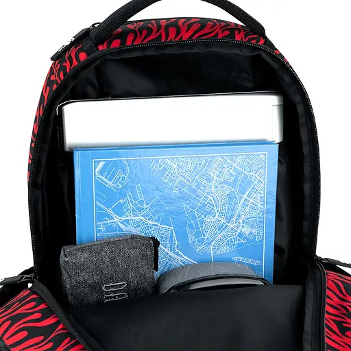 Рюкзак GoPack Teens 135M-4 Чорно-червоний (GO26-135M-4) - фото 12