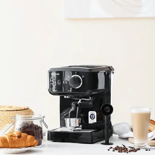 Кофеварка Magio Mg-962 эспрессо с трубкой-капучинатором 1140W 15 бар - фото 3
