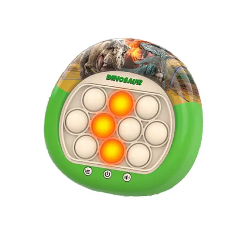 Електронна гра 668-62 Поп Іт Pop It "Dinosaur", світло, мелодії, в коробці (6903317673636) - фото 2